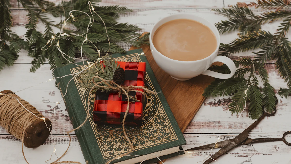 Regalos para cafeteros: taza de café y un libro